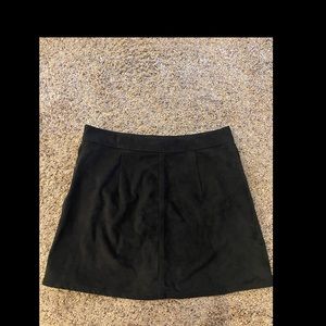 Suede skirt